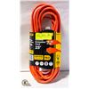 Image 1 : NEW POWER EXTENSION CORD O/D 16/3 25' ORANGE