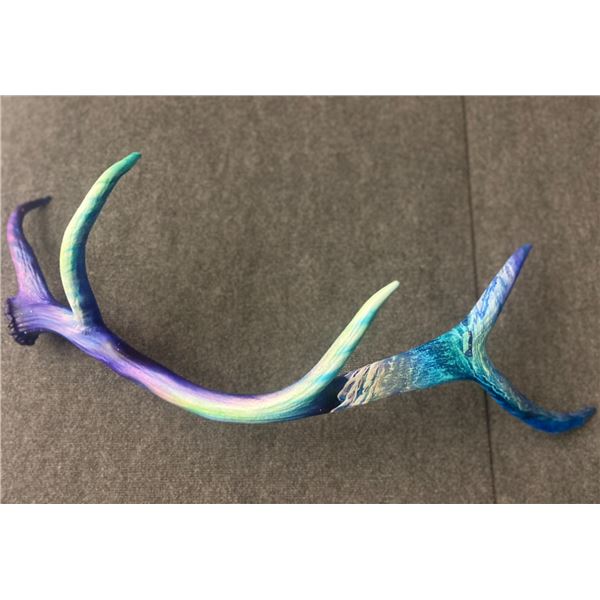 "Starlight Lodge"-Original Watercolor on Elk Antler