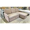 Image 2 : 2-PC FABRIC SECTIONAL SOFA BED WITH CHAISE & STORAGE (CLEANING REQUIRED)