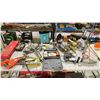 Image 1 : TABLE OF ASSORTED TOOLS INCLUDING; BLACK & DECKER FIRE STORM RECIPROCATING SAW WITH BATTERY, SIOUX
