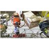 Image 3 : SHELF OF ASSORTED TOOLS INCLUDING; DRILLS, JIGSAW, SANDER POLISHER & MORE