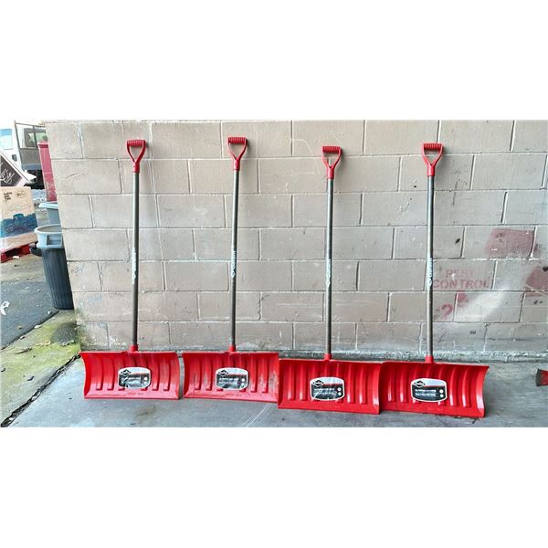 4 NEW GARANT ALL-PURPOSE SNOW SHOVELS