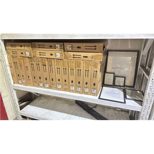 LOT OF 20 7-PIECE PICTURE FRAME SETS BLACK FRAME