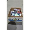Image 1 : BOX OF ASSORTED ORAL CARE PRODUCTS INCLUDING; COLGATE SUPER FLEX BLACK MEDIUM TOOTHBRUSHES, PUR-EST