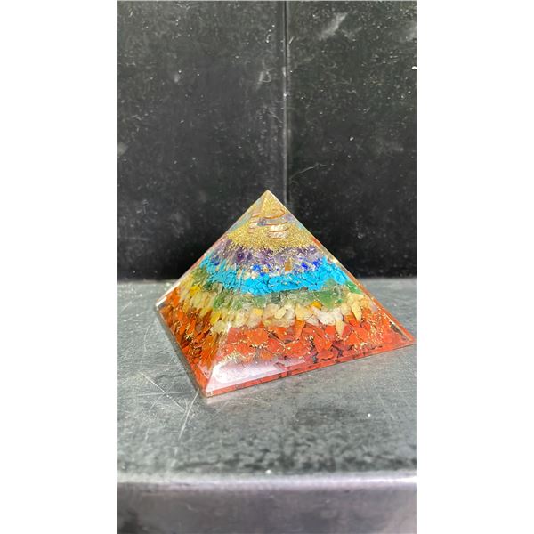 ORGONITE CHAKRA PYRAMID LISTED RETAIL $250