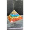 Image 2 : ORGONITE CHAKRA PYRAMID LISTED RETAIL $250