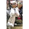 Image 2 : SHELF LOT OF TOWELS, JACKETS, UMBRELLA AND MORE