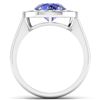 Image 4 : 14KT White Gold 2.02ct Tanzanite and Diamond Ring