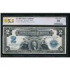 Image 1 : 1899 $2 Mini Porthole Silver Certificate PCGS 30