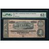 1864 $10 T-68 Confederate PMG 63EPQ