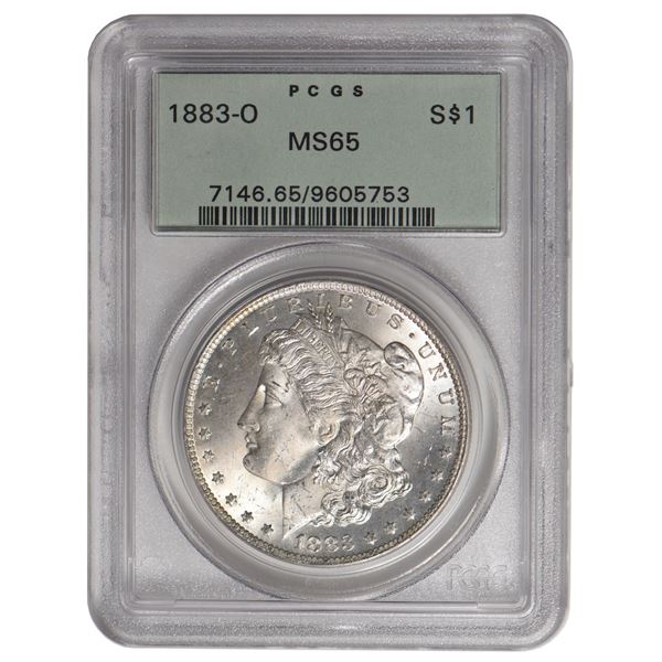 1883-O $1 Morgan Silver Dollar PCGS MS65