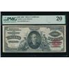 1891 $20 Silver Certificate PMG 20