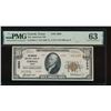 1929 $10 Terrell TX National PMG 63