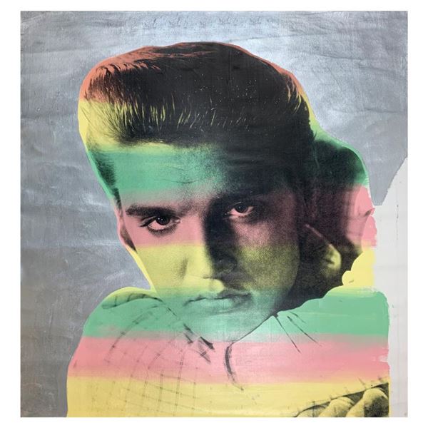 Elvis by Steve Kaufman (1960-2010)