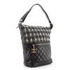 Image 2 : Chanel Casual Style Hobo Tweed and Quilted Aged Calfskin Large Black, Multicolor