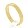 Image 6 : New 14k Yellow Gold 3.1mm Plain Polished Flat Squared Wedding Band Stack Ring