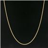 Image 4 : Unisex 14K Yellow Gold 30" Long 3.2mm Polished Solid Rope Chain Necklace 25.47g