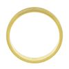 Image 5 : NEW Mens 14k Yellow Gold 5.6mm Grooved Brushed Finish Dome Wedding Band Ring