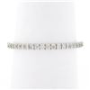 Image 2 : 14k White Gold 0.33 ctw Pave Diamond Thin Petite Stack Wedding Eternity Band Rin