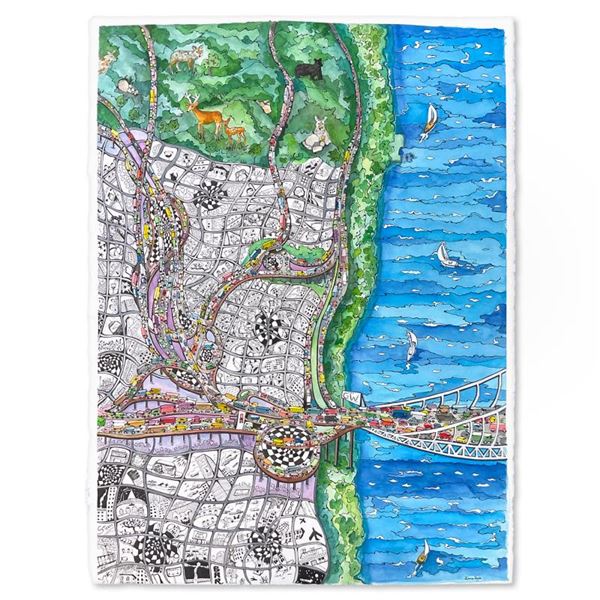 Another Day on the George Washington Bridge by Pergola Original