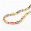 Image 3 : 35.71 ctw MultiColor Sapphire and 1.65 ctw Diamond 14K Yellow Gold Necklace