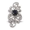 Image 1 : 3.16 ctw Black Diamond 18K White Gold Ring (5.28 ctw Diamonds)