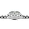 Image 6 : Rolex Ladies Stainless Steel Silver Index White Gold Pyramid Diamond Bezel Date