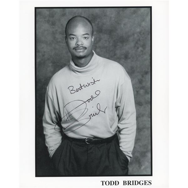 Todd Bridges signed photo