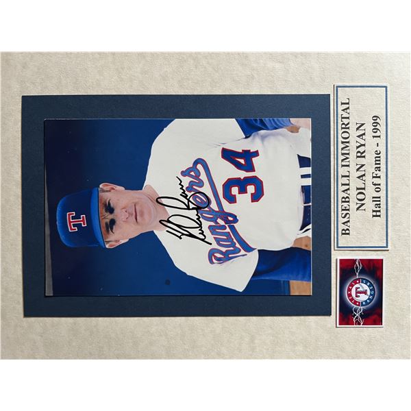 Nolan Ryan signed photo