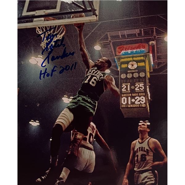 Tom Sanders signed photo