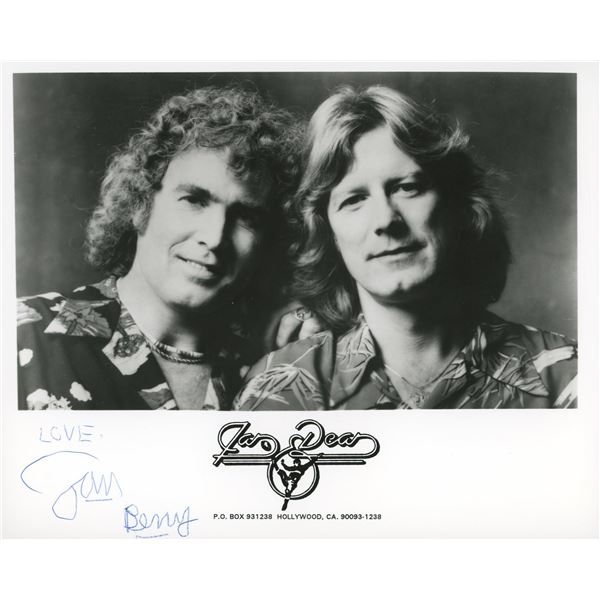 Jan and Dean signed promo  photo