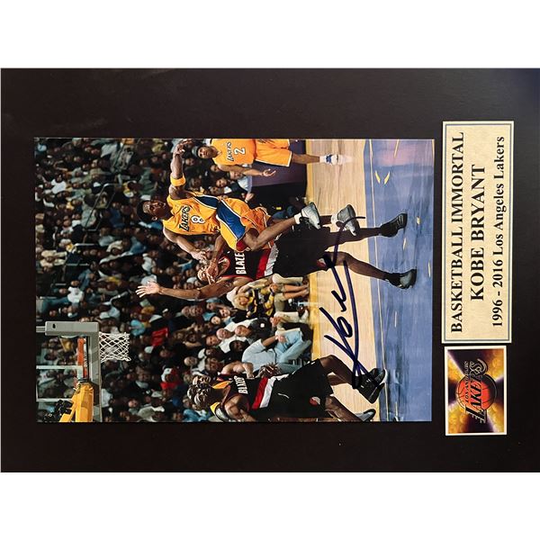 Kobe Bryant signed photo