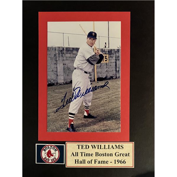 Ted Williams signed photo