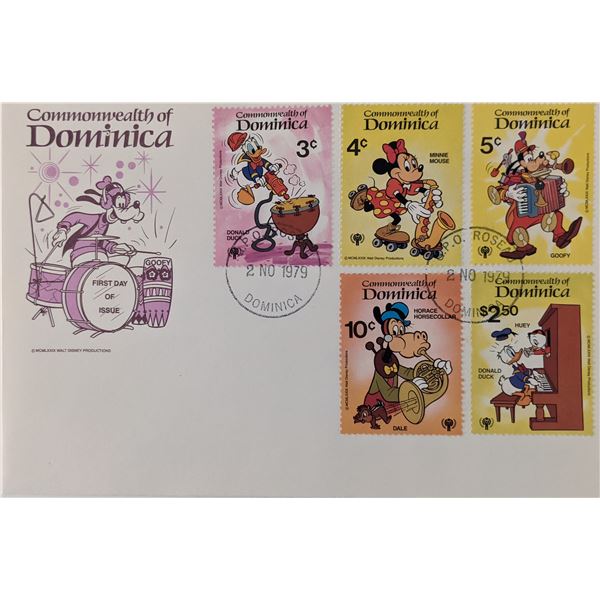 Dominica 1979 Disney Commemorative First Day Cover