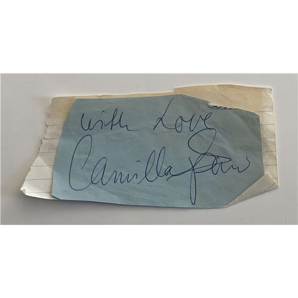 Camilla Sparv original signature