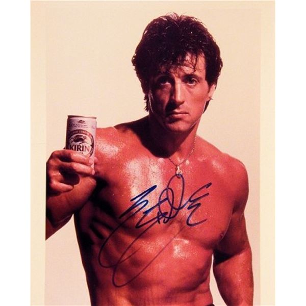 Sylvester Stallone signed movie photo