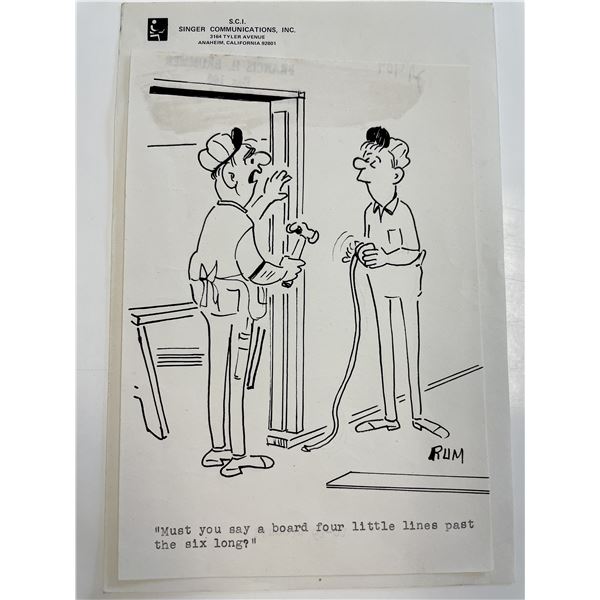 Frank Brummer Original Cartoon