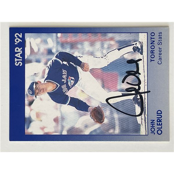 Toronto Blue Jays John Olerud 1992 Star signed trading card