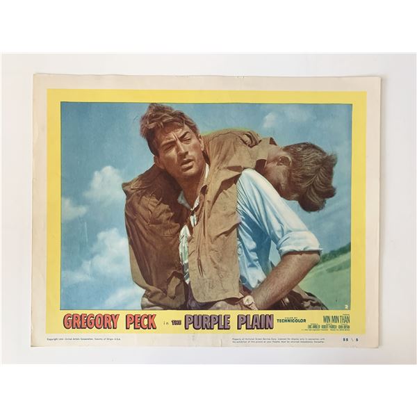 The Purple Plain original 1954 vintage lobby card