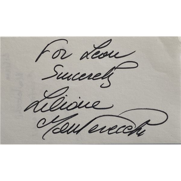 Liliane Montevecchi original signature