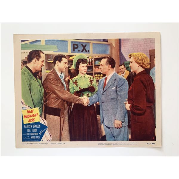 That Midnight Kiss original 1949 vintage lobby card