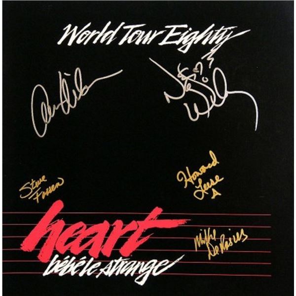 Heart signed tour book