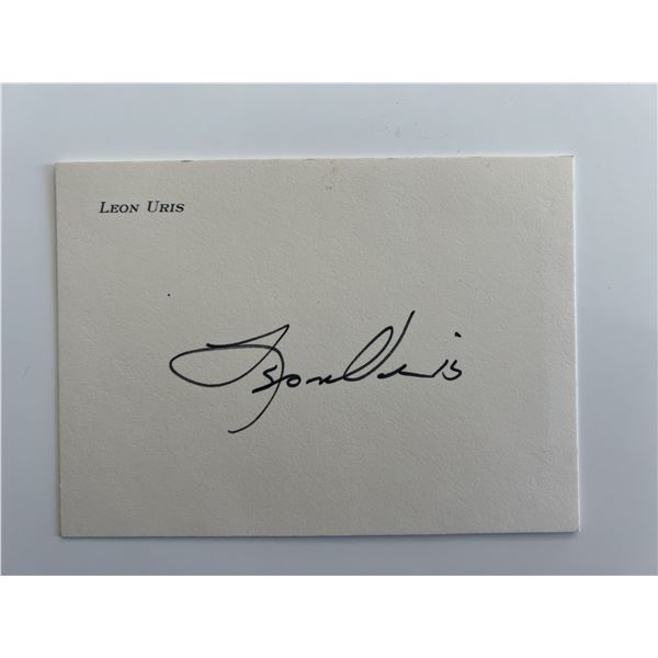 Leon Uris original signature