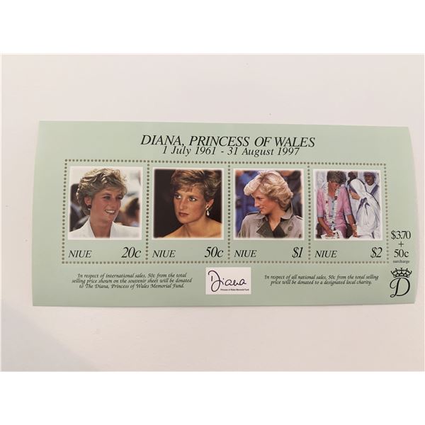 Niue Diana Princess of Wales commemorative stamp set