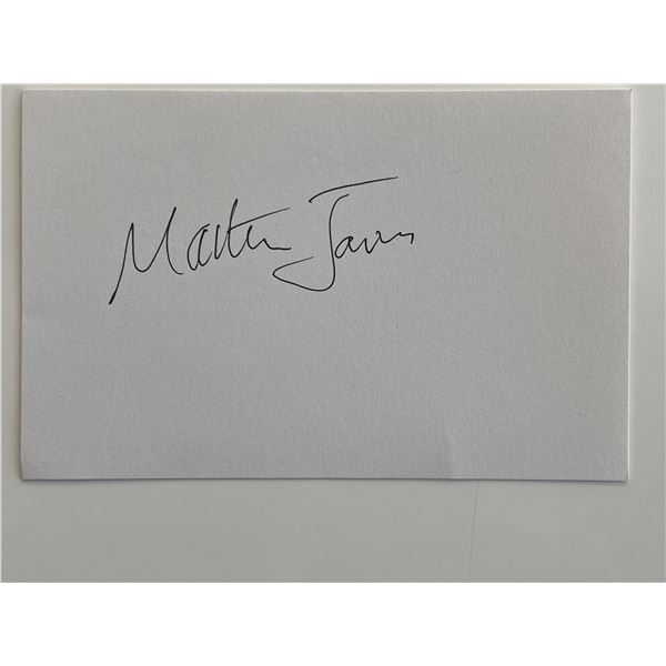 Martin James original signature