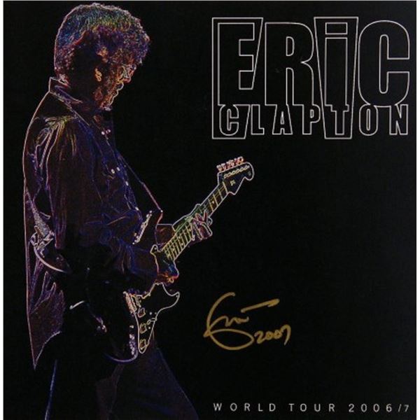 Eric Clapton signed tour book
