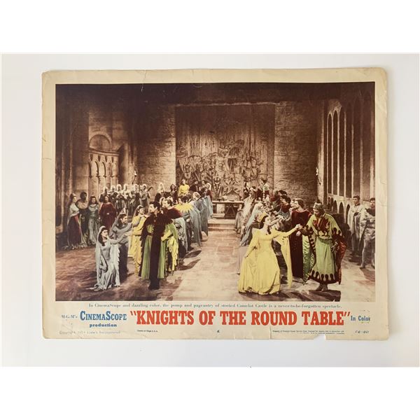 Knights of the Round Table original 1954 vintage lobby card