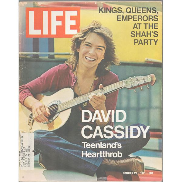 David Cassidy Life Magazine. October 29, 1971