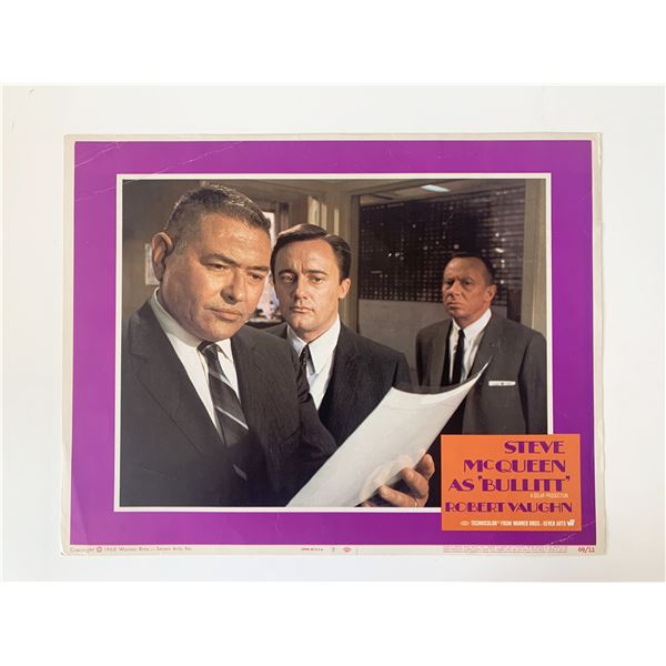 Bullitt original 1968 vintage lobby card