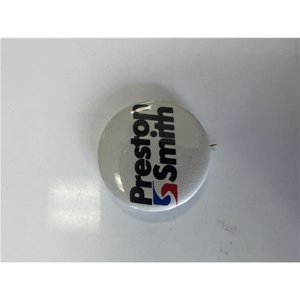 Preston Smith for Texas Governor campaign pin